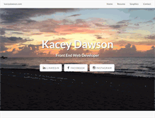 Tablet Screenshot of kaceydawson.com